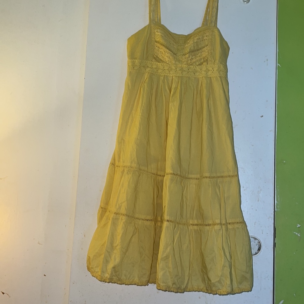Twenty yellow cotton Medium cotton sleeveless sundress